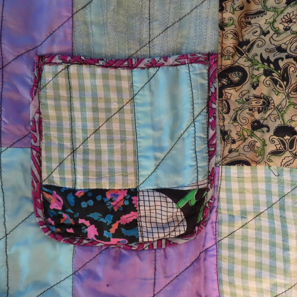 NWT Allure Reversible Colorful Patchwork Jacket P… - image 6